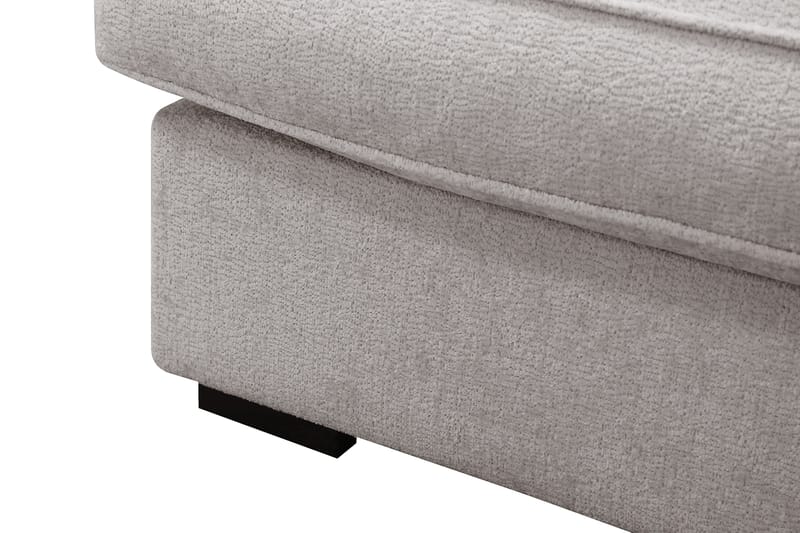 Rossita Lyx 5-seters venstrevendt U-formet ekstra dyp sofa med divan og sjeselong i chenille - Grå/Brun - Møbler - Sofaer - U-sofa
