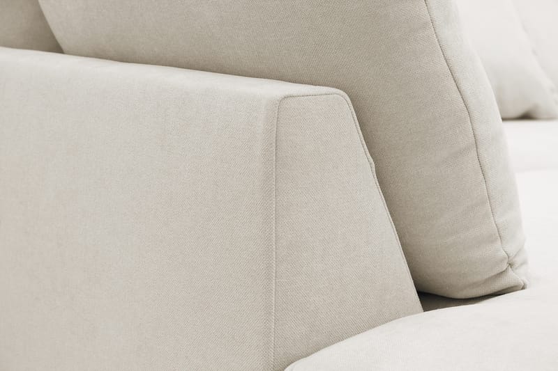 Rossita Lyx 6-seter Høyrevendt U-formet Ekstra dyp Sofa med Divan og Sjeselong i Stoff - Beige - Møbler - Sofaer - U-sofa