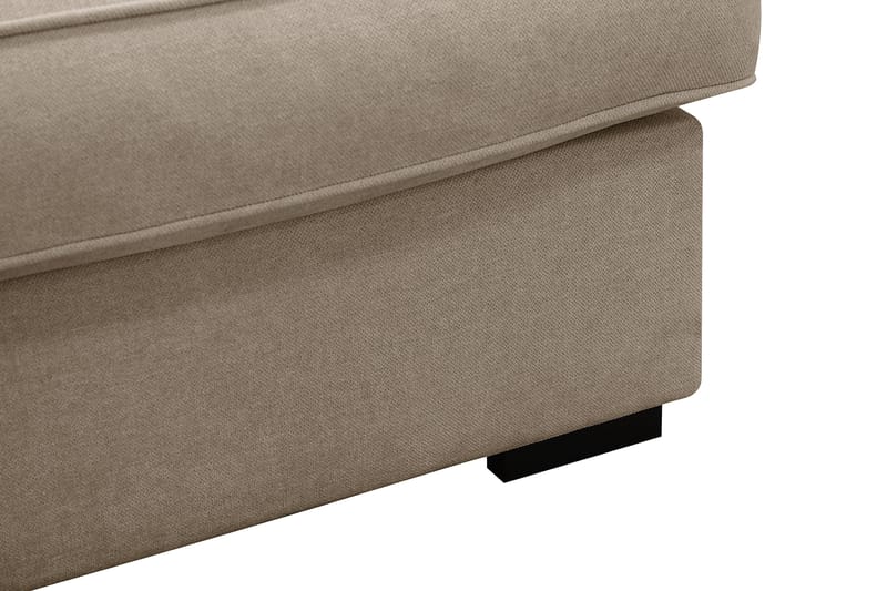 Rossita Lyx 6-seter Høyrevendt U-formet Ekstra dyp Sofa med Divan og Sjeselong i Stoff - Brun - Møbler - Sofaer - U-sofa