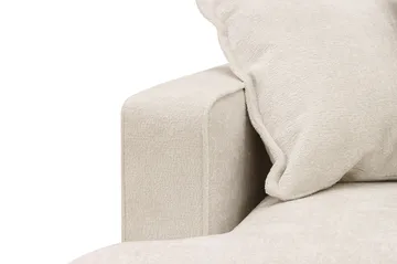Rossita Lyx 6-seters høyrevendt U-formet ekstra dyp sofa med divan og sjeselong i chenille - Trenza 06, Beige Chenille - Møbler - Sofaer - U-sofa