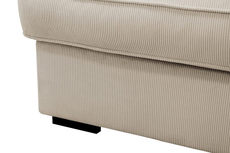 Rossita Lyx 6-seters høyrevendt U-formet ekstra dyp sofa med divan og sjeselong i manchester - Krem - Møbler - Sofaer - U-sofa