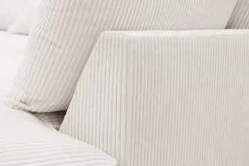 Rossita Lyx 6-seters høyrevendt U-formet ekstra dyp sofa med divan og sjeselong i manchester - Offwhite - Møbler - Sofaer - U-sofa