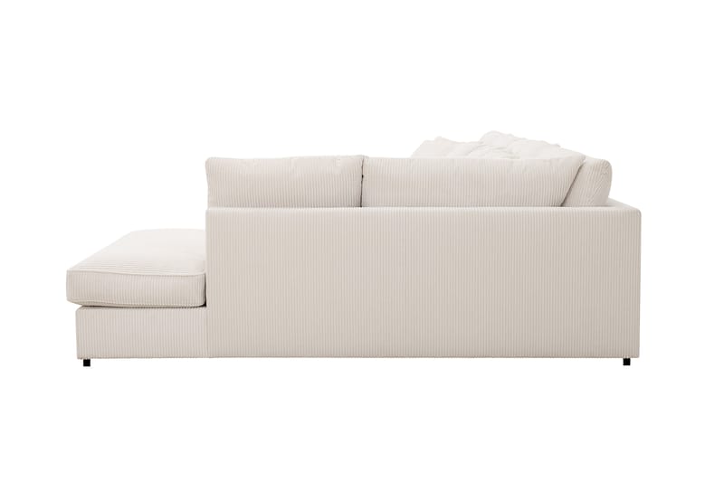 Rossita Lyx 6-seters høyrevendt U-formet ekstra dyp sofa med divan og sjeselong i manchester - Offwhite - Møbler - Sofaer - U-sofa