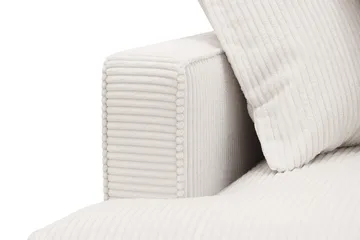 Rossita Lyx 6-seters høyrevendt U-formet ekstra dyp sofa med divan og sjeselong i manchester - Offwhite - Møbler - Sofaer - U-sofa