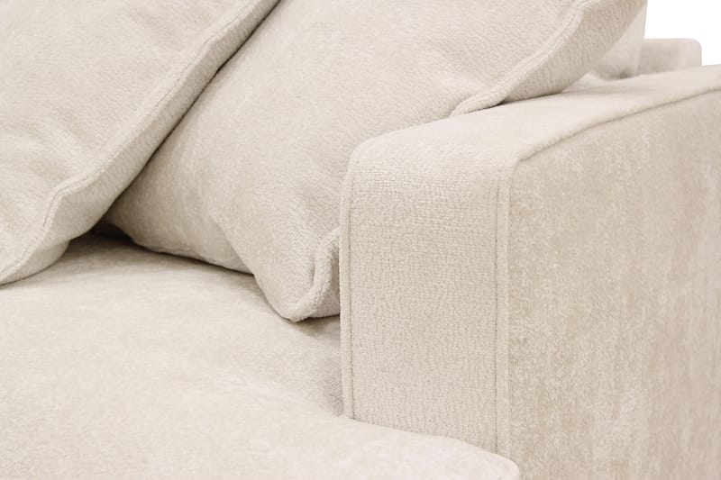 Rossita Lyx 6-seters venstrevendt U-formet ekstra dyp sofa med divan og sjeselong i chenille - Beige - Møbler - Sofaer - U-sofa