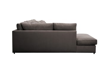 Rossita Lyx 6-seters venstrevendt U-formet ekstra dyp sofa med divan og sjeselong i manchester - Taupe - Møbler - Sofaer - U-sofa
