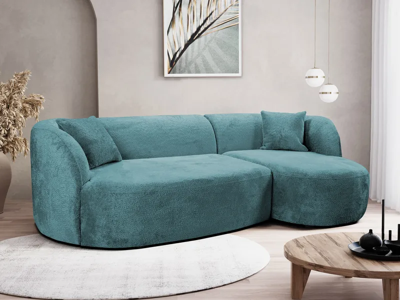 Rylian 3-seters sofa med divan - blågrønn - Møbler - Sofaer - Hjørnesofa