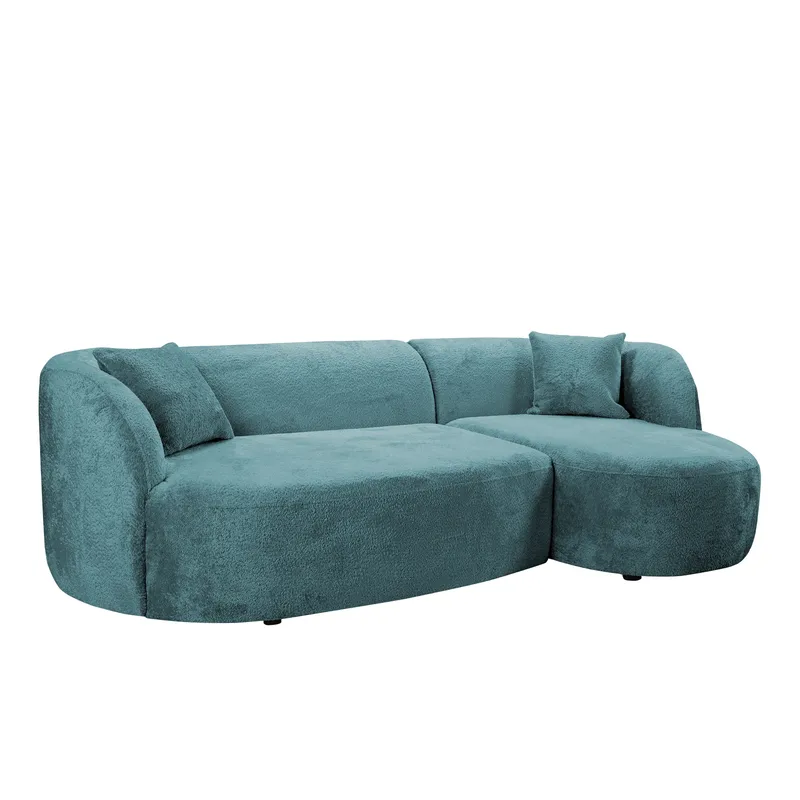 Rylian 3-seters sofa med divan - blågrønn - Møbler - Sofaer - Hjørnesofa