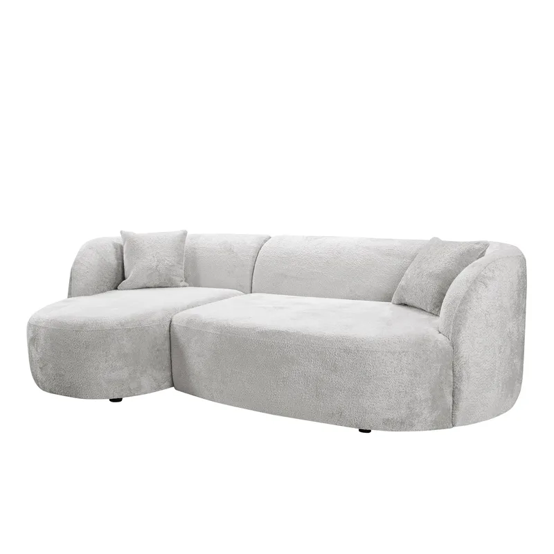 Rylian 3-seters sofa med divan - lysegrå - Møbler - Sofaer - Hjørnesofa