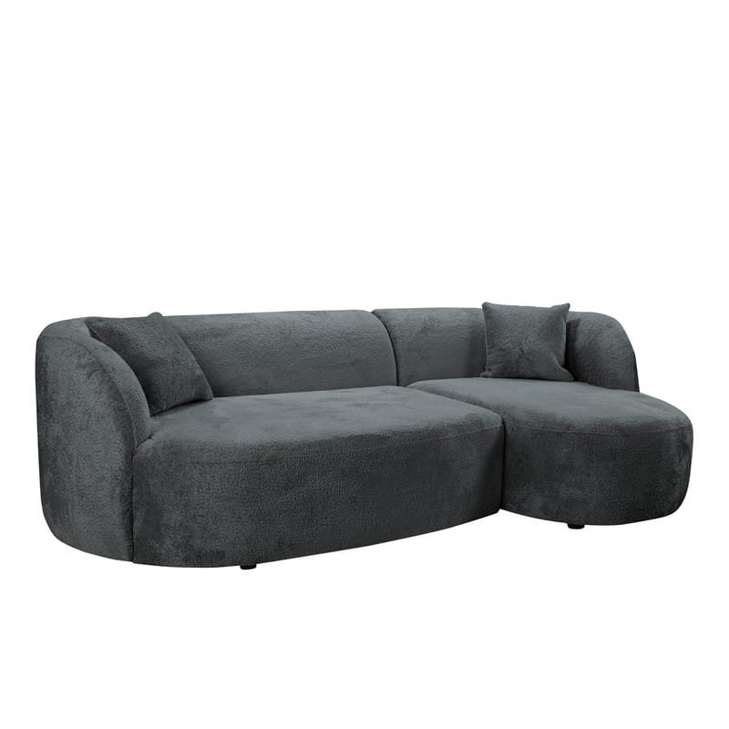 Rylian 3-seters sofa med divan, mørkegrå