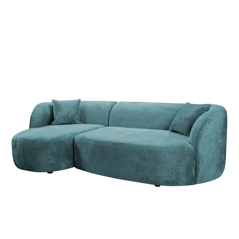 Rylian 3-seters sofa med divan - turkis - Møbler - Sofaer - Hjørnesofa