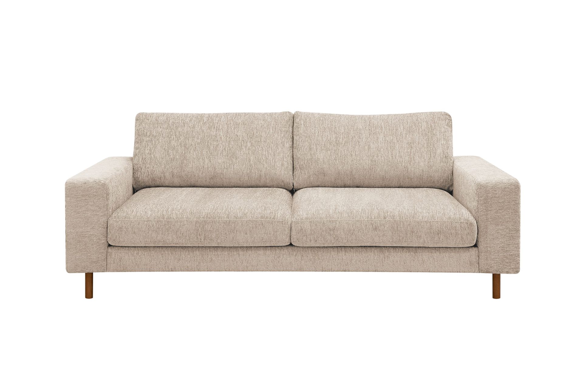 Scandi dyp 3-seters sofa i chenille - Beige
