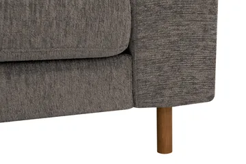 Scandi dyp 3-seters sofa i chenille - Grå - Møbler - Sofaer - Fløyel sofaer