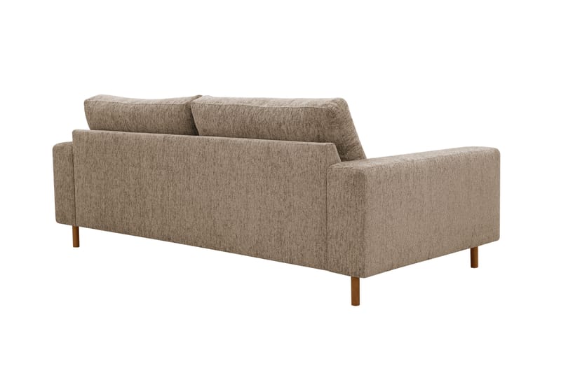 Scandi dyp 3-seters sofa i chenille - Mørk beige - Møbler - Sofaer - Fløyel sofaer