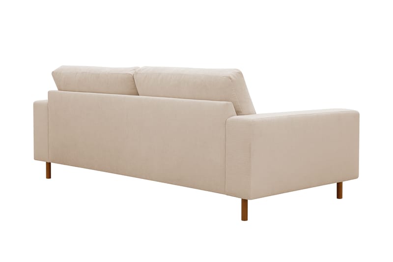 Scandi dyp 3-seters sofa i Kordfløyel - Beige - Møbler - Sofaer - Sofa 3 seter