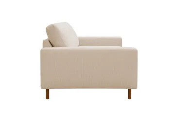 Scandi dyp 3-seters sofa i Kordfløyel - Beige - Møbler - Sofaer - Sofa 3 seter