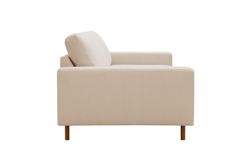 Scandi dyp 3-seters sofa i Kordfløyel - Beige - Møbler - Sofaer - Sofa 3 seter