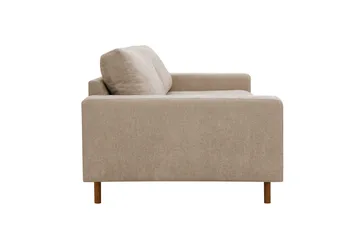 Scandi dyp 3-seters sofa i stoff - Beige - Møbler - Sofaer - Sofa 3 seter