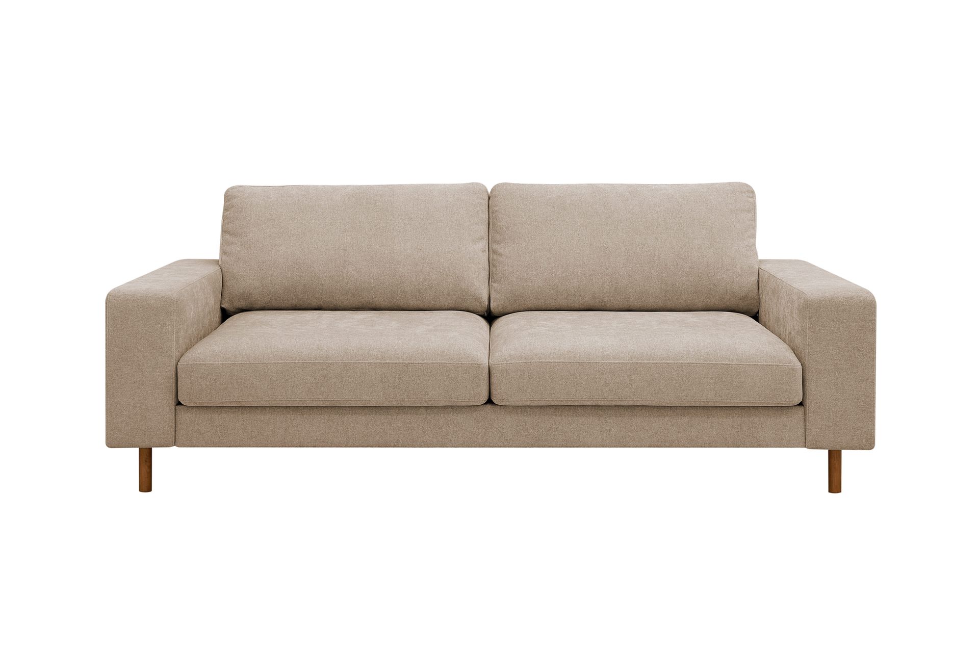 Scandi dyp 3-seters sofa i stoff - Beige