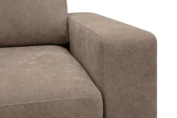 Scandi dyp 3-seters sofa i stoff - Mørkebrun - Møbler - Sofaer - Sofa 3 seter