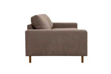 Scandi dyp 3-seters sofa i stoff - Mørkebrun - Møbler - Sofaer - Sofa 3 seter