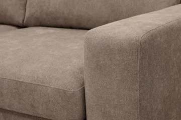 Scandi dyp 3-seters sofa i stoff - Mørkebrun - Møbler - Sofaer - Sofa 3 seter