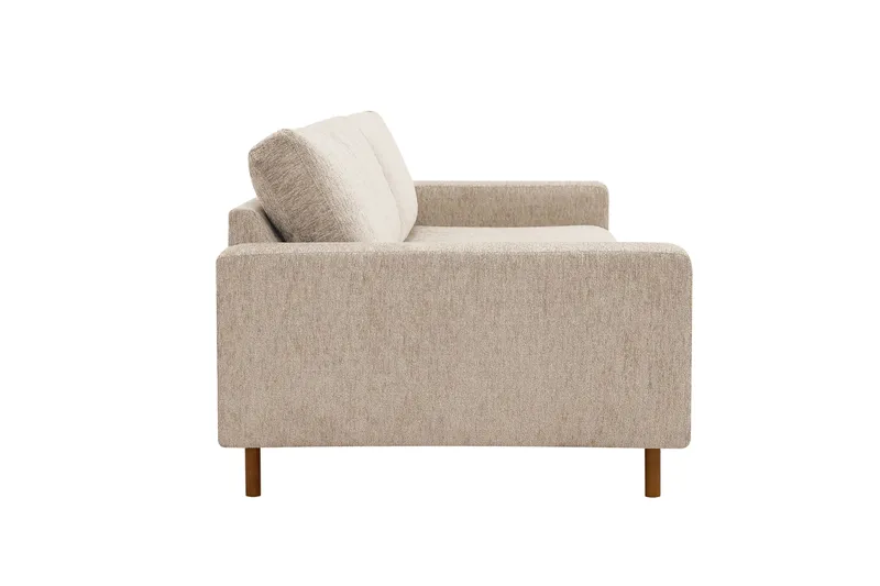 Scandi Dyp 4-seters sofa i chenille - Beige - Møbler - Sofaer - Fløyel sofaer