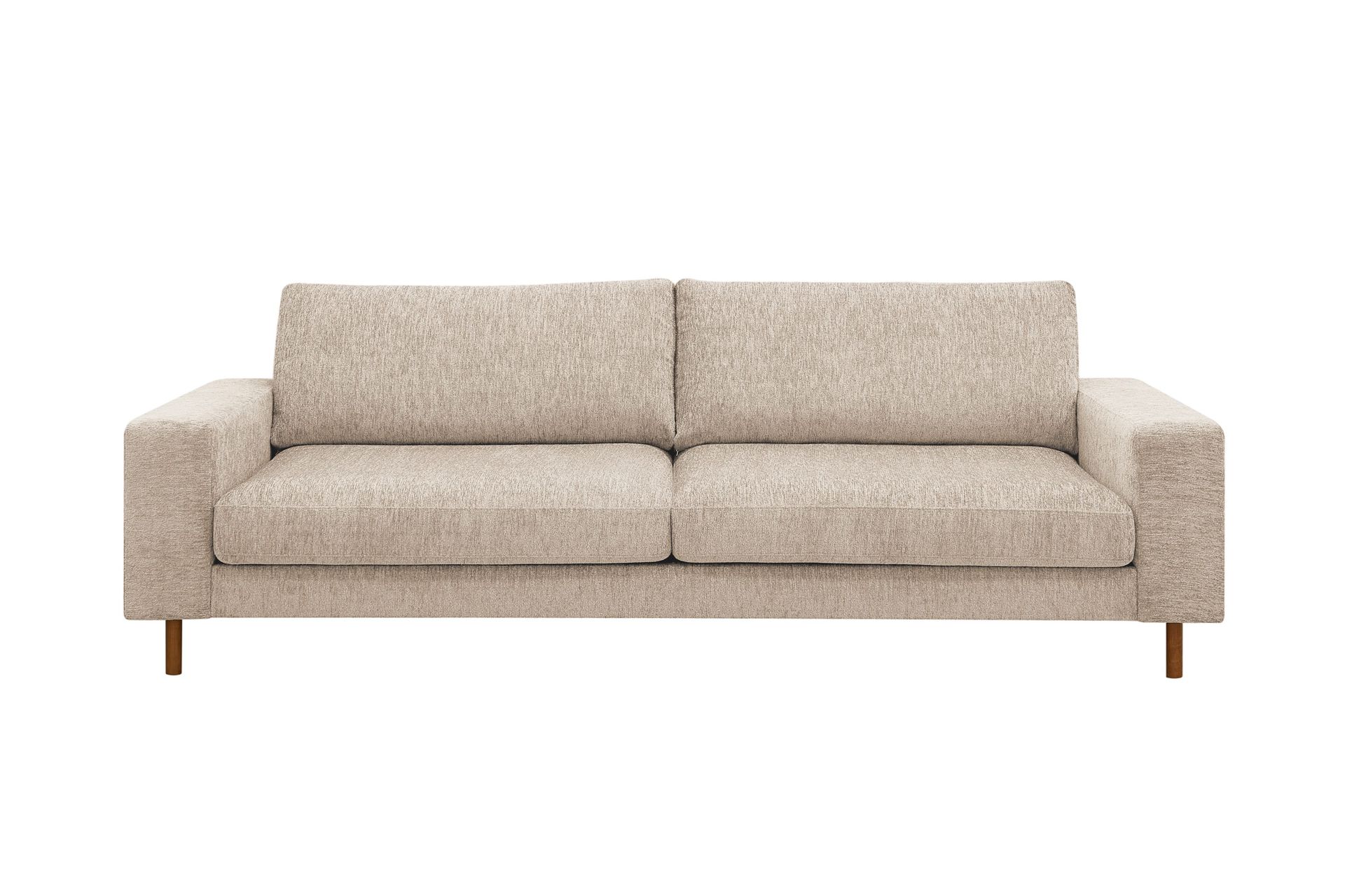 Scandi Dyp 4-seters sofa i chenille - Beige
