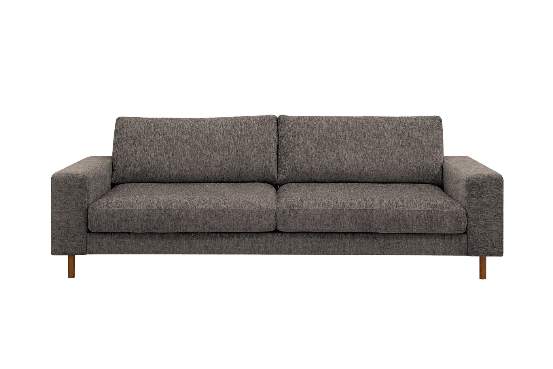 Scandi Dyp 4-seters sofa i chenille - Grå