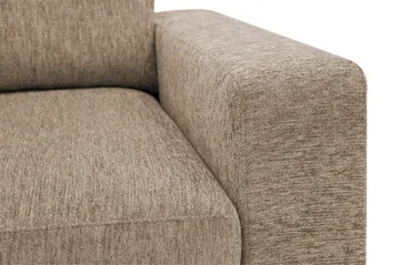 Scandi Dyp 4-seters sofa i chenille - Mørk beige - Møbler - Sofaer - 4 seter sofa