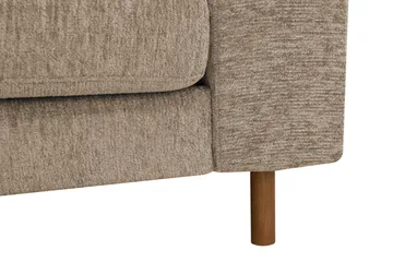 Scandi Dyp 4-seters sofa i chenille - Mørk beige - Møbler - Sofaer - 4 seter sofa