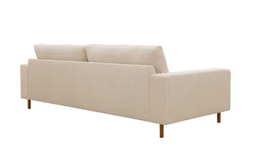 Scandi Dyp 4-seters sofa i Kordfløyel - Beige - Møbler - Sofaer - 4 seter sofa