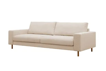 Scandi Dyp 4-seters sofa i Kordfløyel - Beige - Møbler - Sofaer - 4 seter sofa