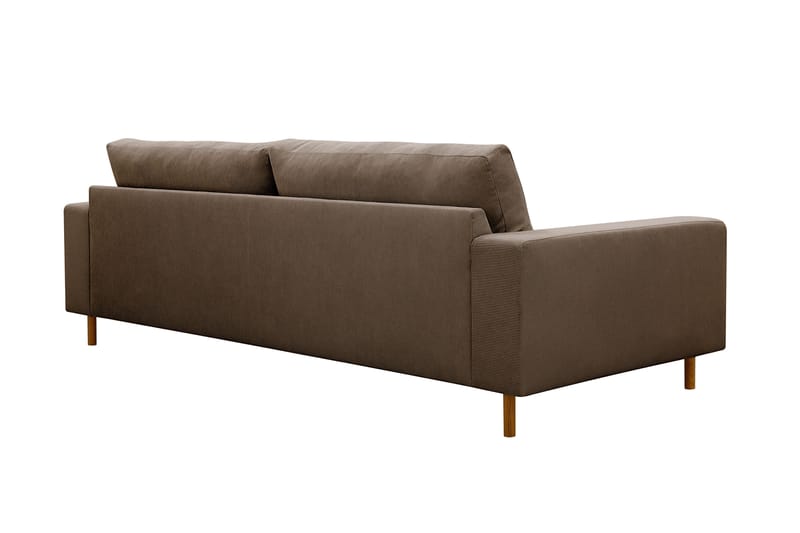 Scandi Dyp 4-seters sofa i Kordfløyel - Brun - Møbler - Sofaer - 4 seter sofa