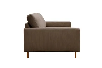 Scandi Dyp 4-seters sofa i Kordfløyel - Brun - Møbler - Sofaer - 4 seter sofa