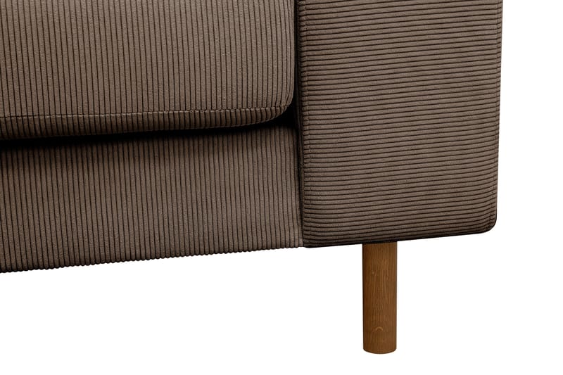 Scandi Dyp 4-seters sofa i Kordfløyel - Brun - Møbler - Sofaer - 4 seter sofa