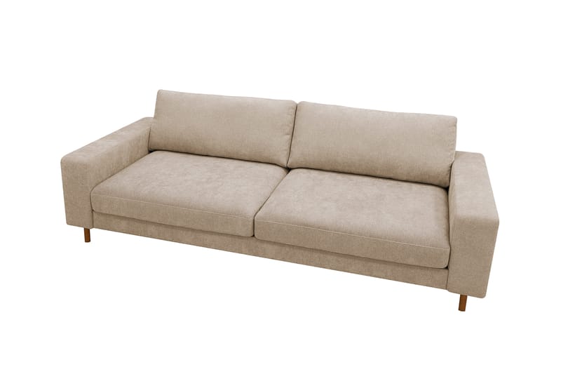 Scandi Dyp 4-seters sofa i stoff - Beige - Møbler - Sofaer - 4 seter sofa