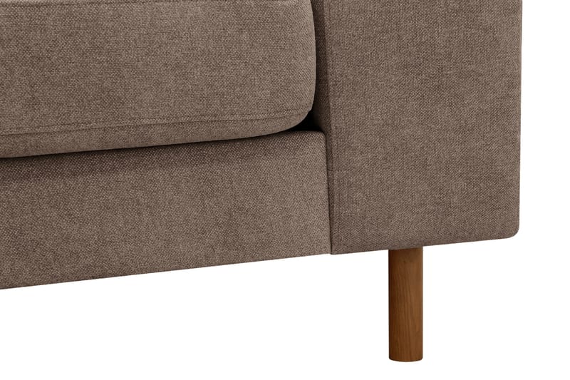 Scandi Dyp 4-seters sofa i stoff - Mørkebrun - Møbler - Sofaer - 4 seter sofa
