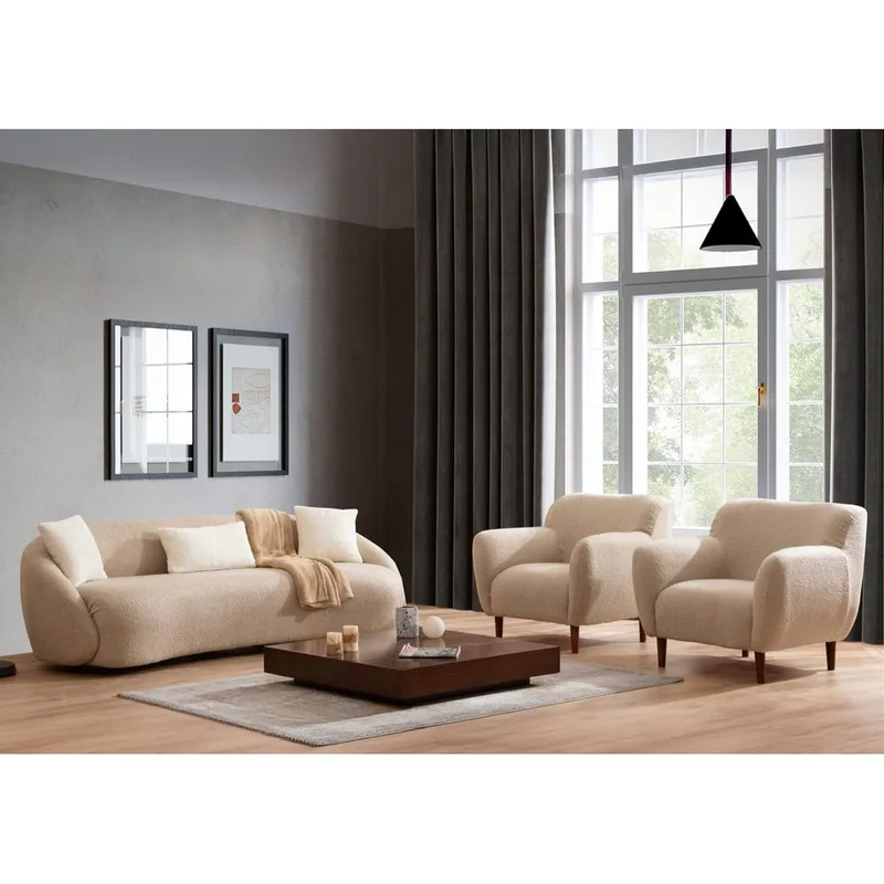 Scone 3-seters sofa - Beige - Møbler - Sofaer - Sofa 3 seter
