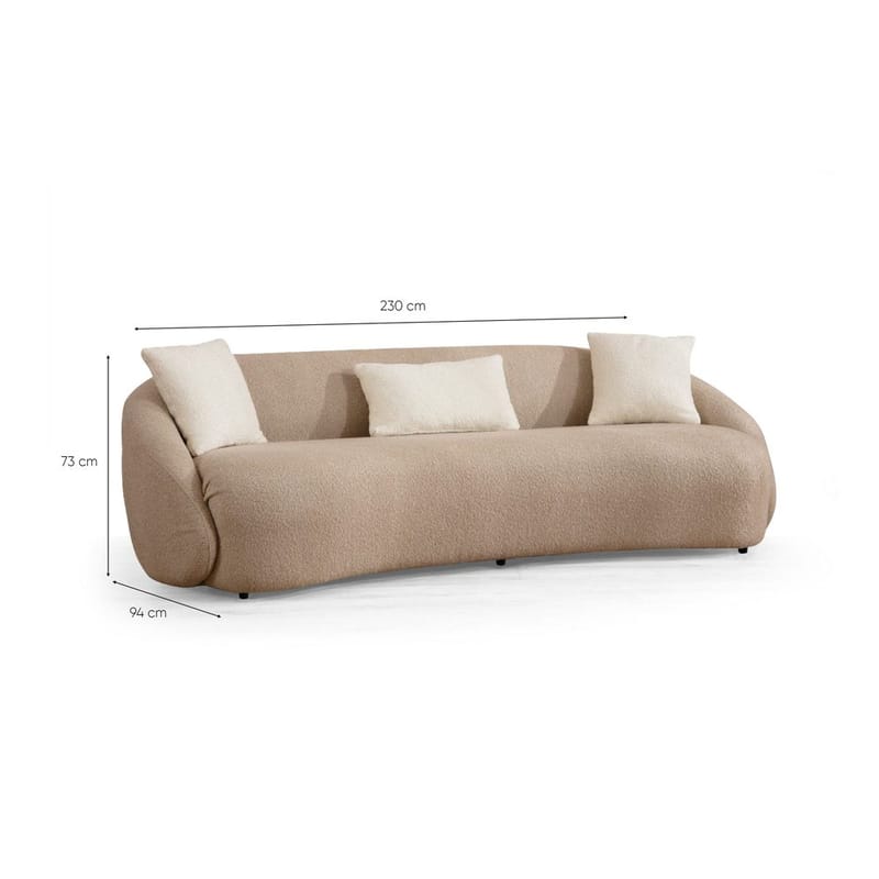 Scone 3-seters sofa - Beige - Møbler - Sofaer - Sofa 3 seter