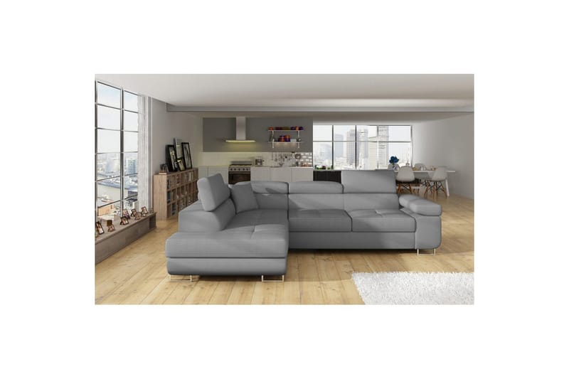 Seksjon Eltap Anton 272x203x85 cm - Jarell 04, Lys Grå, Venstre - Møbler - Sofaer - Sovesofaer
