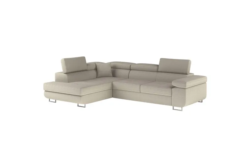 Seksjon Eltap Anton 272x203x85 cm - Jarell 18, Lys Beige, Venstre - Møbler - Sofaer - Sovesofaer