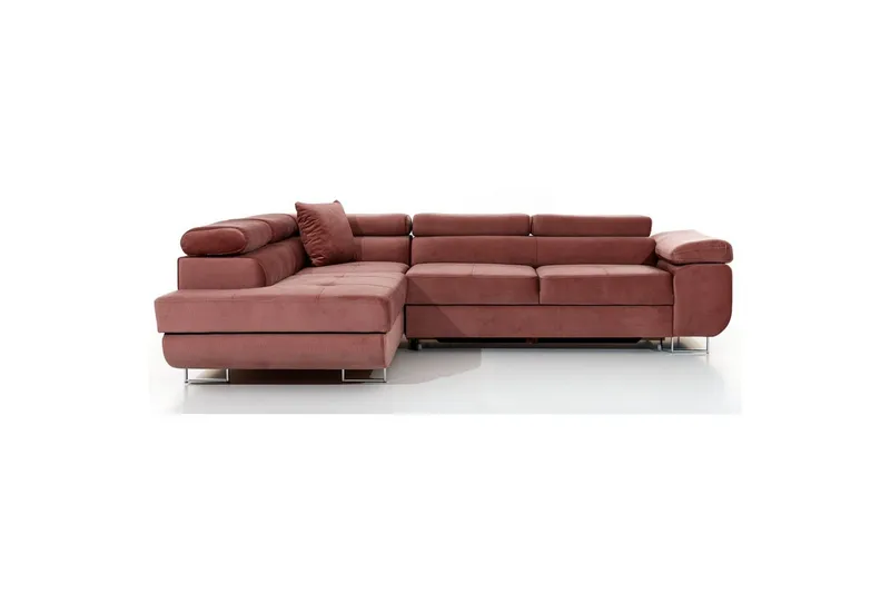 Seksjon Eltap Anton 272x203x85 cm - Monolith 63, Rosa, Venstre - Møbler - Sofaer - Sovesofaer
