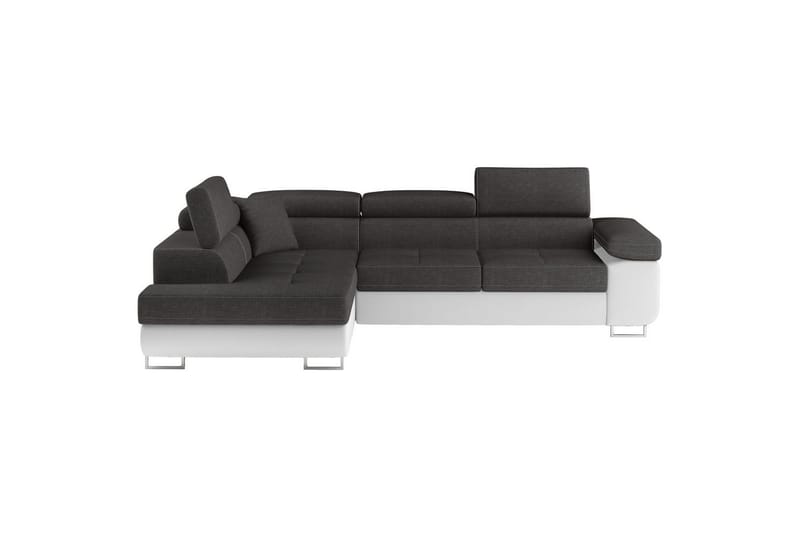 Seksjon Eltap Anton 272x203x85 cm - Sawana 05, Soft 17, Grå, Hvit, Venstre - Møbler - Sofaer - Sovesofaer