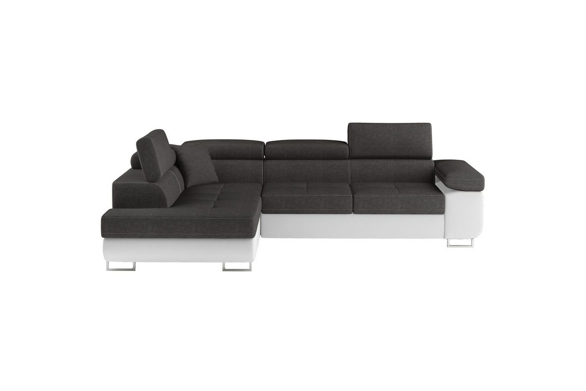 Seksjon Eltap Anton 272x203x85 cm - Sawana 05, Soft 17, Grå, Hvit, Venstre