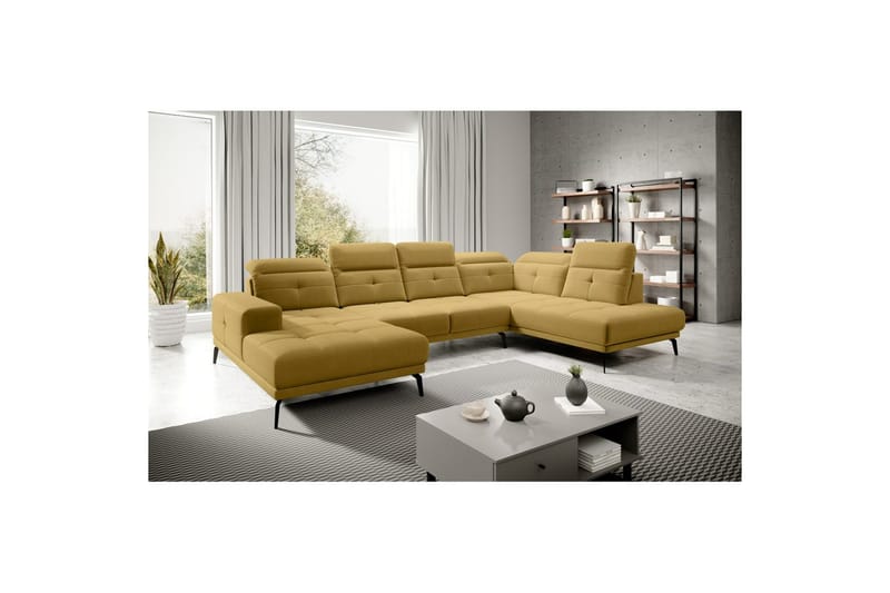 Seksjon Eltap Bretan 350x205x107 cm, Savoi 45, Gul, Høyre