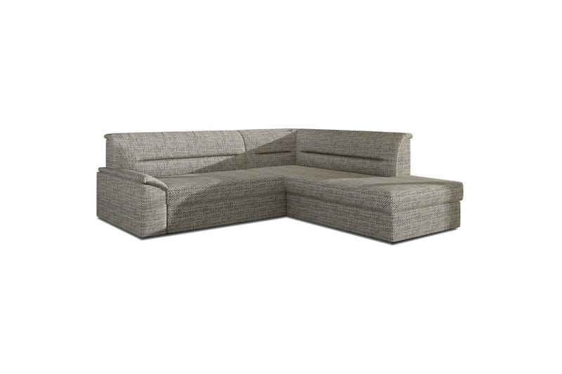 Seksjon Eltap Elano 255x212x90 cm - Berlin 01, Grå, Høyre - Møbler - Sofaer - Sovesofaer