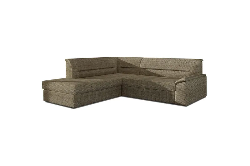 Seksjon Eltap Elano 255x212x90 cm - Berlin 03, Beige, Venstre - Møbler - Sofaer - Sovesofaer