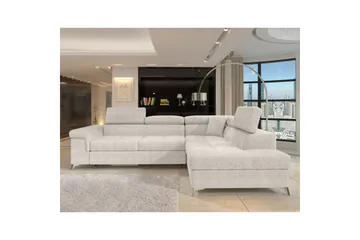 Seksjon Eltap Eridano 275x202x88 cm - Amore 01, Hvit, Høyre - Møbler - Sofaer - Sovesofaer