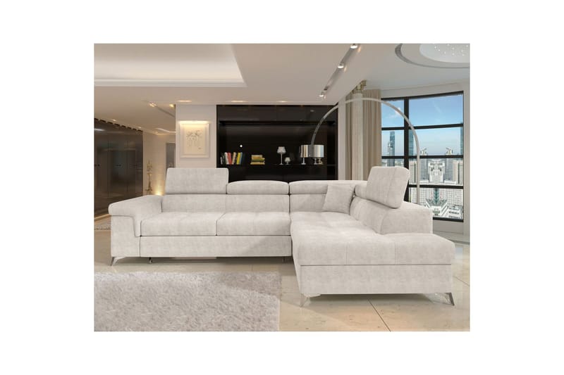 Seksjon Eltap Eridano 275x202x88 cm - Amore 01, Hvit, Høyre - Møbler - Sofaer - Sovesofaer